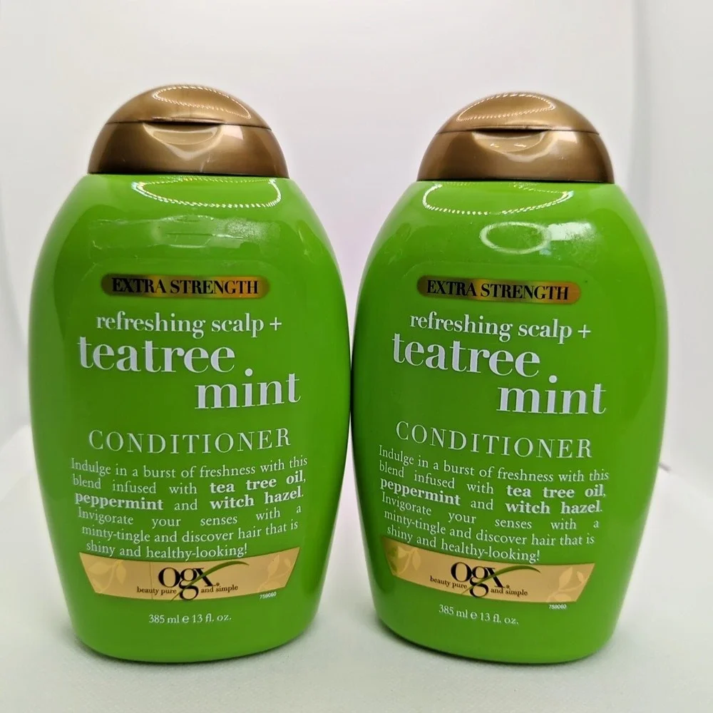 OGX Extra Strength Refreshing Scalp+ Conditioner, Teatree Mint, 13 Oz ( 2-Pack )